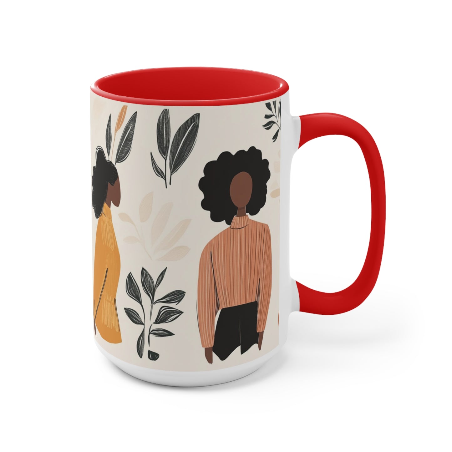 Boho Accent Mug for Plant Lovers, Cozy, Gift for Gardeners