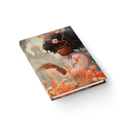 Hardcover Fantasy Journal – Black Girls Cosmic-Inspired Art, Lined for Writers