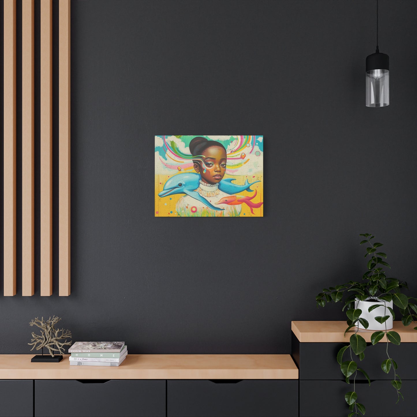 Vibrant Canvas Art for Nursery, Living Room or Hallway, Pastel