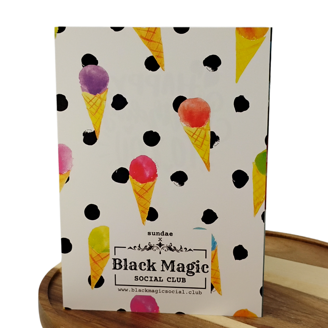 Ice Cream & Balloons - Happy Birthday Greeting Card