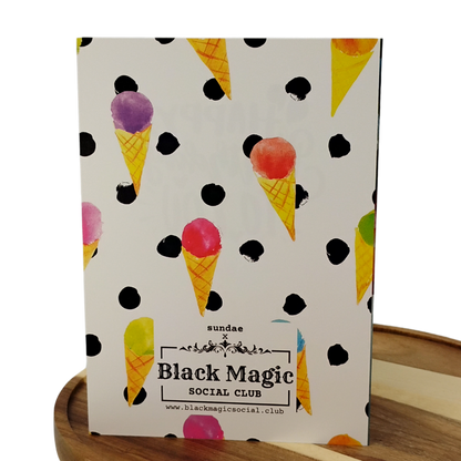 Ice Cream & Balloons - Happy Birthday Greeting Card