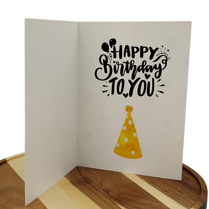 Ice Cream & Balloons - Happy Birthday Greeting Card