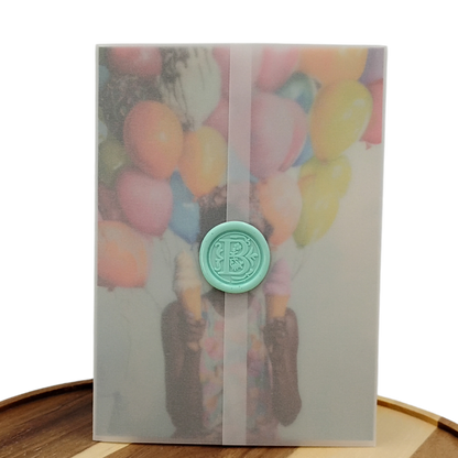 Ice Cream & Balloons - Happy Birthday Greeting Card