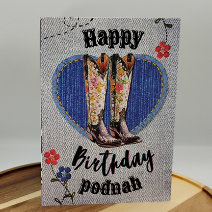 Giddy Up for a Great Birthday with Our "Happy Birthday Podnah!" Card