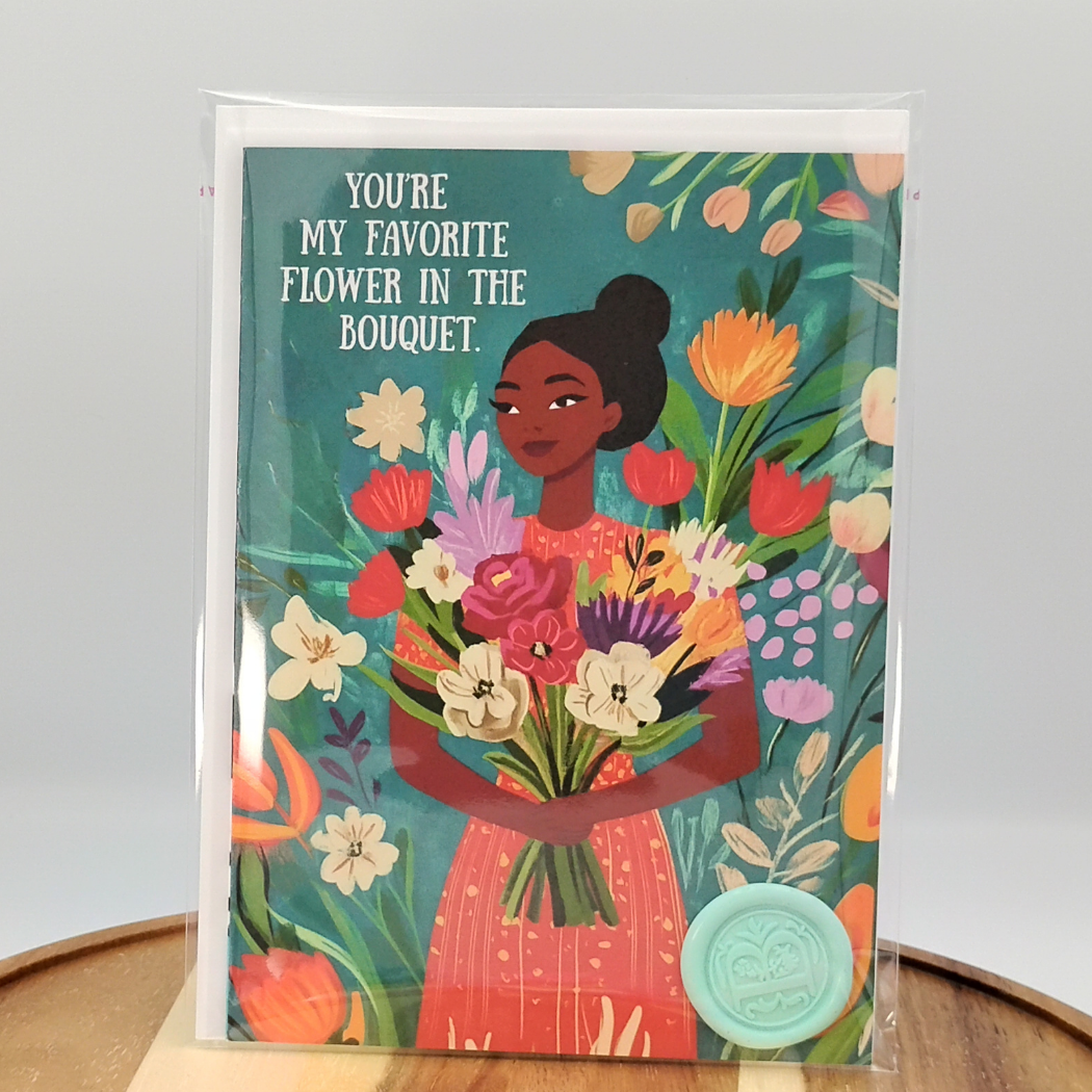 Celebrate Her Unique Beauty with "Favorite Flower" Greeting Card