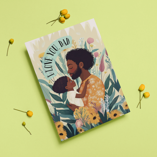 Father’s Day or General Appreciation Card - Dad and Child - Blank Inside