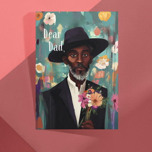 Father’s Day Card for Black Dads or Any Occasion  - Well-Dressed Dad