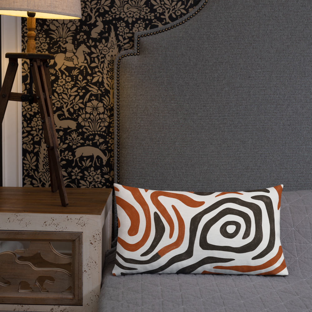 Black & Brown Pillow - Home Decor