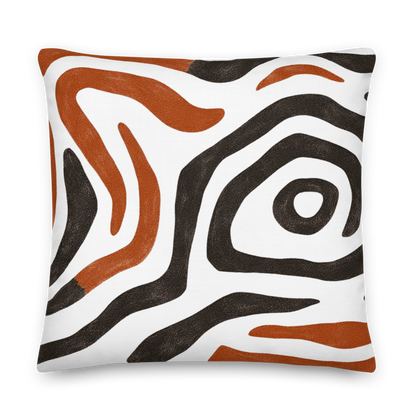 Black & Brown Pillow - Home Decor