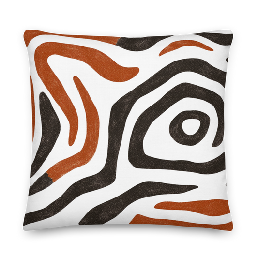 Black & Brown Pillow - Home Decor