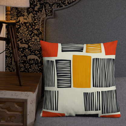 Modern Art-Inspired Pillow - Patterned Home Decor