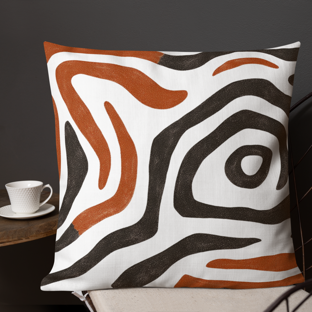 Black & Brown Pillow - Home Decor