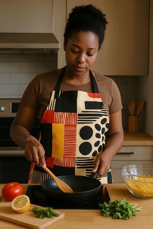 Minimalist Colorful Artistic Apron - For Cooking & Crafting