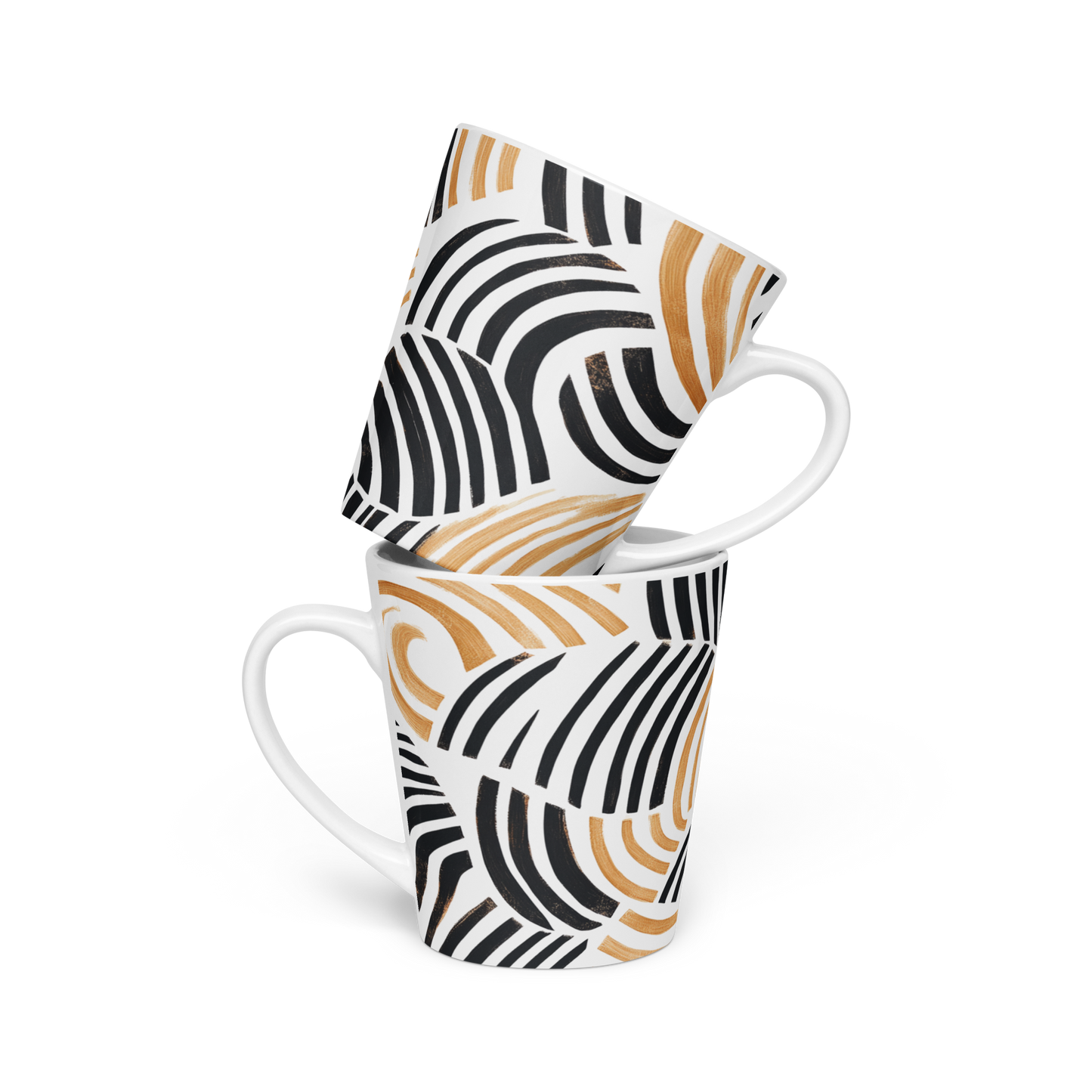 Creative Patterned Ceramic Mug – Great Gift for Art Lovers