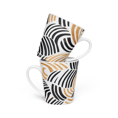 Creative Patterned Ceramic Mug – Great Gift for Art Lovers