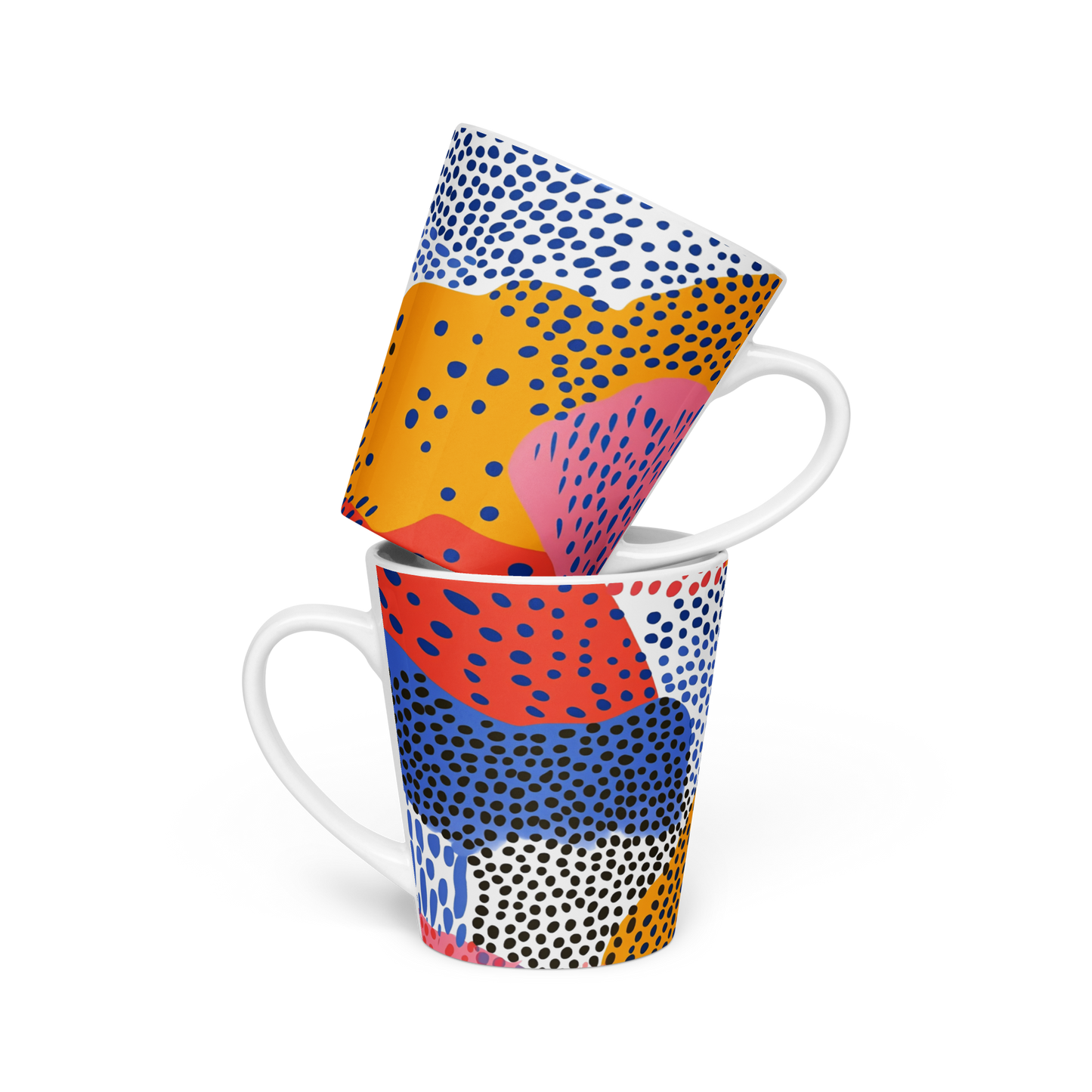 Unique Patterned Latte Mug – Fun & Stylish Coffee Cup Gift Idea