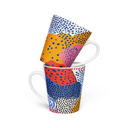Unique Patterned Latte Mug – Fun & Stylish Coffee Cup Gift Idea