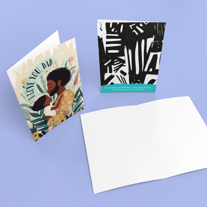 Father’s Day or General Appreciation Card - Dad and Child - Blank Inside