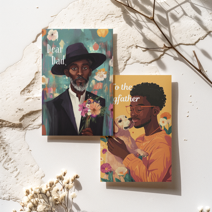 Father’s Day Card for Black Dads or Any Occasion  - Well-Dressed Dad