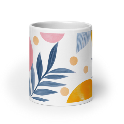 Creative Floral Fruit Ceramic Mug – Great Gift for Art Lovers
