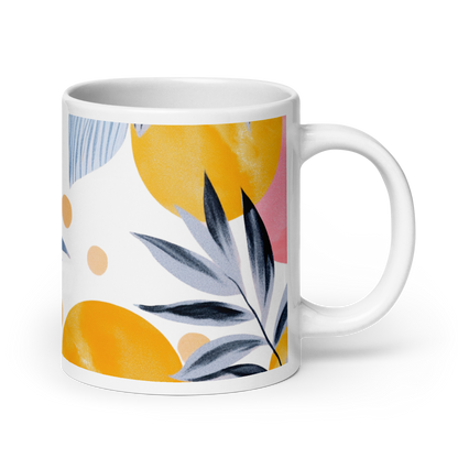 Creative Floral Fruit Ceramic Mug – Great Gift for Art Lovers